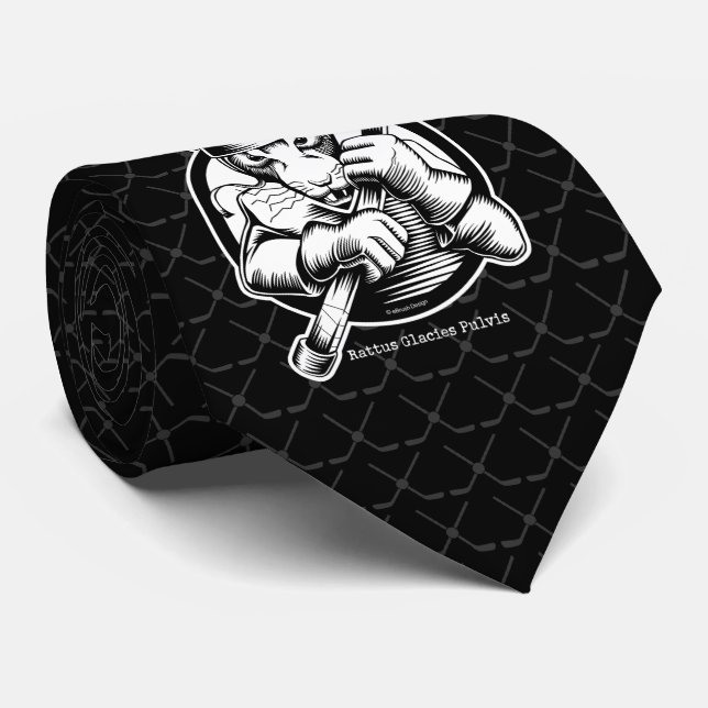 Hockey Rat Neck Tie Krawatte (Gerollt)
