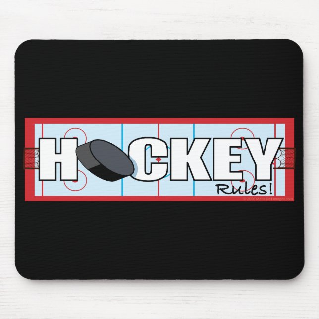 Hockey-Regeln Mousepad (Vorne)