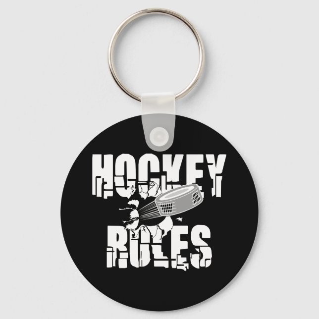 Hockey-Regeln Schlüsselanhänger (Vorderseite)