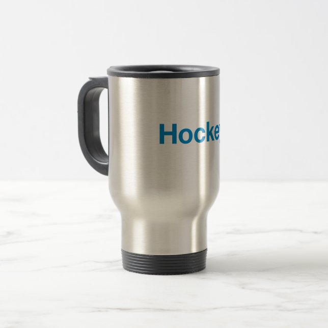 Hockey Reisebecher (Vorderseite Links)