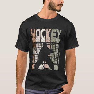 Hockey Retro Hockeyspieler Vintage Eishockey T-Shirt