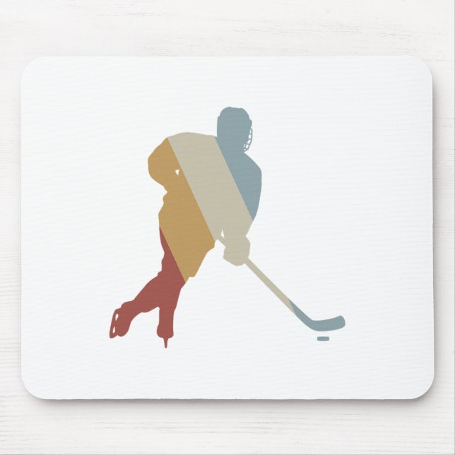 Hockey Retro-Stil Vintage  Mousepad (Vorne)
