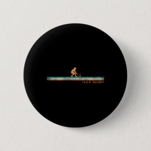 Hockey-Retro-Vintage-Field-Hockey Button