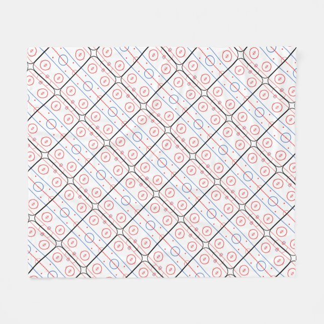 Hockey Rink Companion Autograph Ready Fleecedecke (Vorderseite (Horizontal))