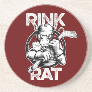 Hockey Rink Rat Getränkeuntersetzer