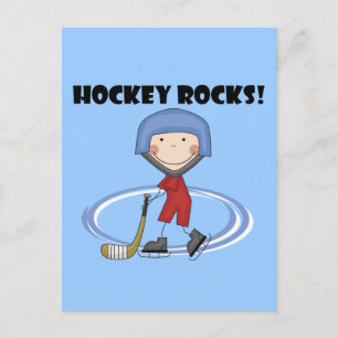 Hockey Rocks T - Shirt und Geschenke Postkarte