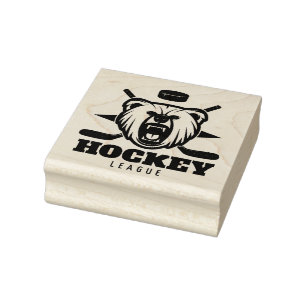 Hockey-Rubber-Briefmarke Gummistempel