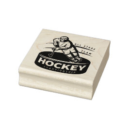 Hockey-Rubber-Briefmarke Gummistempel