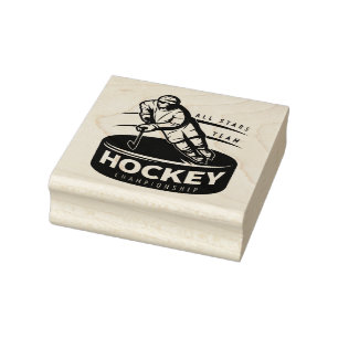 Hockey-Rubber-Briefmarke Gummistempel