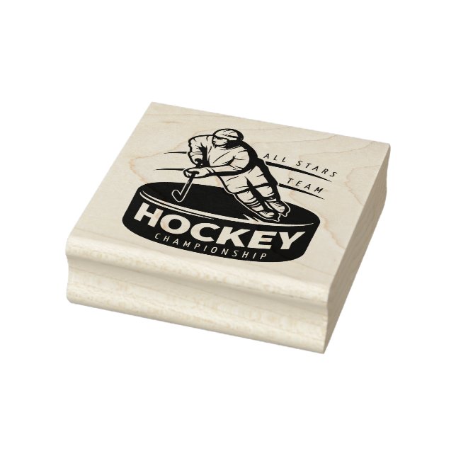 Hockey-Rubber-Briefmarke Gummistempel (Stempel)