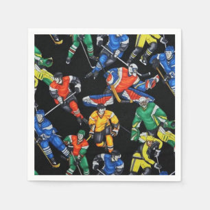 Hockey-Saison-Eis-Hockey-Servietten Serviette