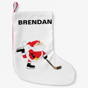 Hockey Santa Skaten personalize Kleiner Weihnachtsstrumpf