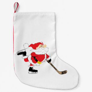 Hockey Santa Skaten Strumpf Kleiner Weihnachtsstrumpf