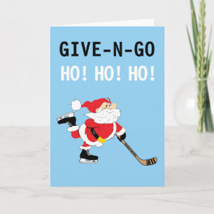 Hockey Santa Skaten Weihnachten Gib N Go Ho! Ho!