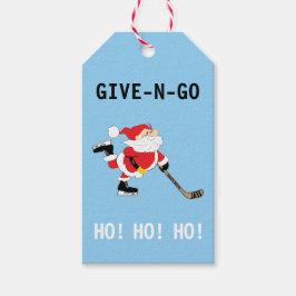 Hockey Santa Skaten Weihnachten Gib N Go Ho! Ho! Geschenkanhänger