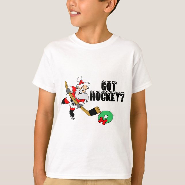 Hockey Santa T-Shirt (Vorderseite)