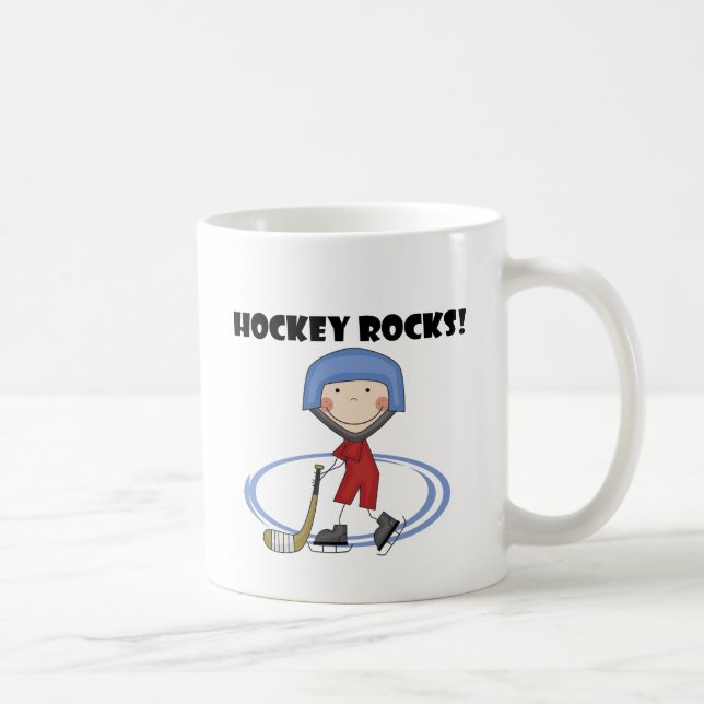 Hockey schaukelt T - Shirts und Geschenke Kaffeetasse (Rechts)