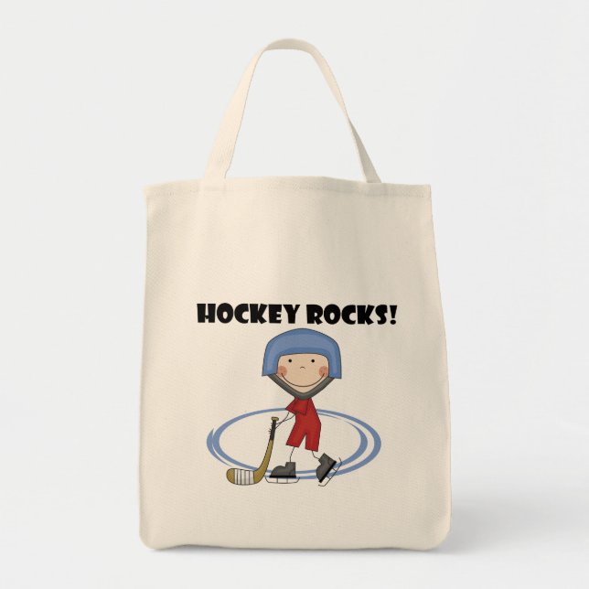 Hockey schaukelt T - Shirts und Geschenke Tragetasche (Vorne)