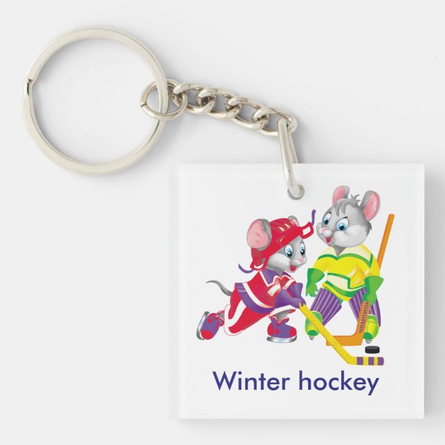 Hockey Schlüsselanhänger (Vorderseite)