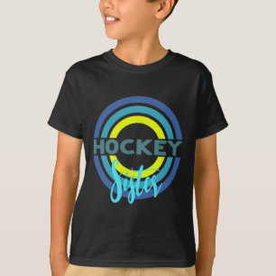 Hockey-Schwester mit modernen Hockeykreisen T-Shirt