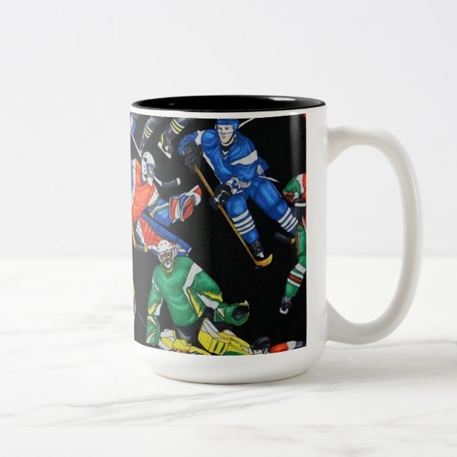 Hockey Season Ice Hockey Pattern Tasse (Rechts)