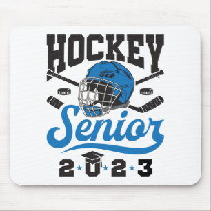 Hockey Senior 2023 Abschluss Blue White Mousepad