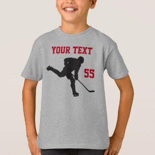 Hockey-Shirt mit Angry Hockey Puck und IHREM TEXT T-Shirt