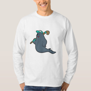 Hockey-Siegel mit Hockeystick T-Shirt