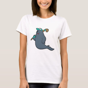 Hockey-Siegel mit Hockeystick T-Shirt