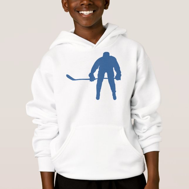 Hockey-Silhouette-Sweatshirt Hoodie (Vorderseite)