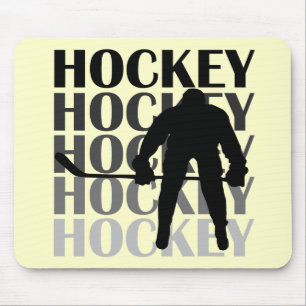 Hockey-Silhouette-T - Shirts und Geschenke Mousepad