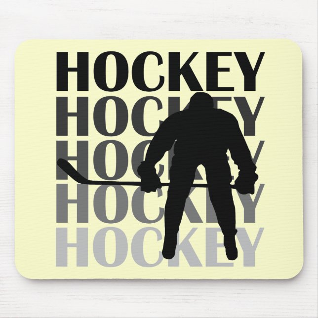 Hockey-Silhouette-T - Shirts und Geschenke Mousepad (Vorne)