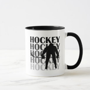 Hockey-Silhouette-T - Shirts und Geschenke Tasse