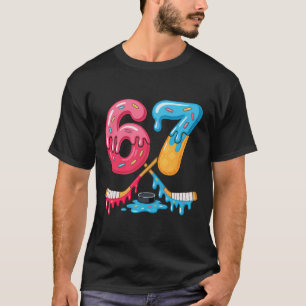 Hockey Six Seven Eiscreme-Tropfen T-Shirt