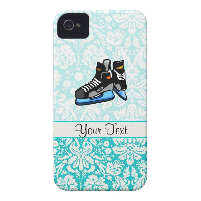 Hockey-Skate; Damask Case-Mate iPhone Hülle (Rückseite)