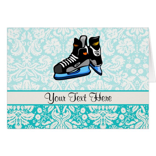 Hockey-Skate; Damast (Vorderseite (Horizontal))