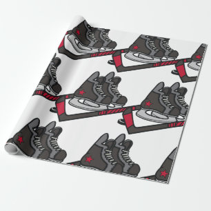Hockey-Skate Geschenkpapier