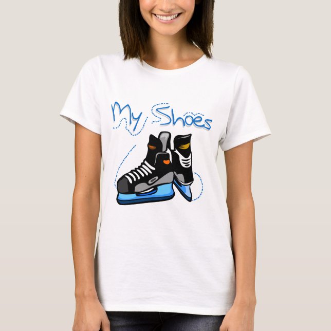 Hockey-Skate meine Schuh-T-Shirts und Geschenke T-Shirt (Vorderseite)