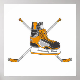 Hockey-Skate Poster