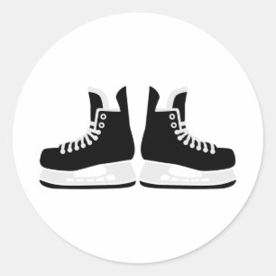 Hockey-Skate Runder Aufkleber
