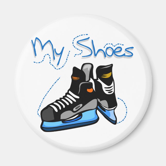 Hockey Skate - Schuhe - Hemden und Geschenke Magnet (Vorne)