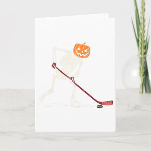 Hockey-Skelett Halloween-Spieler Catcher Männer Ju Karte