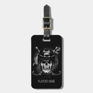 Hockey Skull Luggage Tag Gepäckanhänger