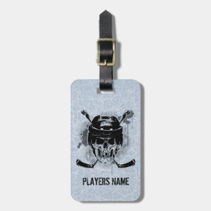 Hockey Skull Luggage Tag Gepäckanhänger