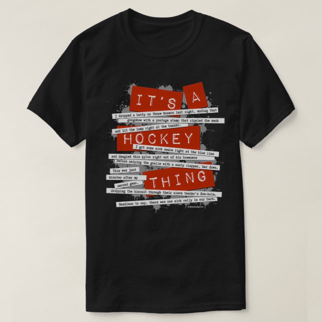 Hockey Slang Classic TShirt (Design vorne)