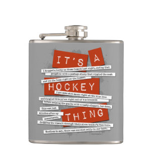 Hockey Slang Hip Flask Flachmann