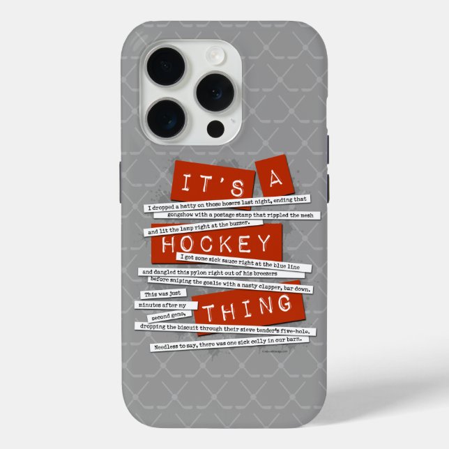 Hockey Slang iPhone 5 Fall Case-Mate iPhone Hülle (Rückseite)