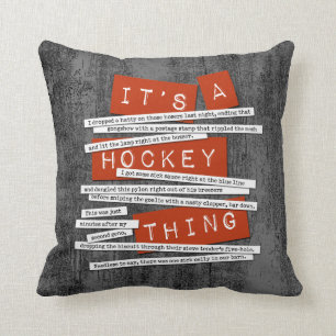 Hockey Slang Kissen