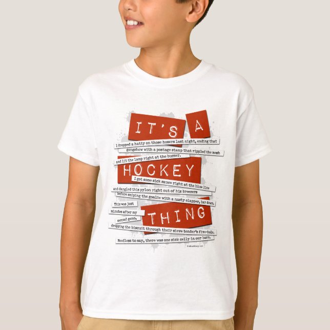 Hockey Slang T-Shirt (Vorderseite)