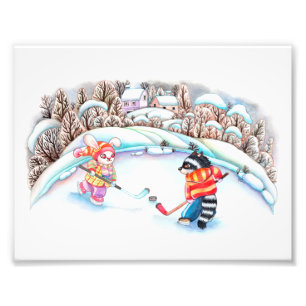 Hockey-Spaß Fotodruck